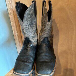 Men’s Ariat 12D - Everlite Countdown Black & Grey Square Toe Cowboy Boots